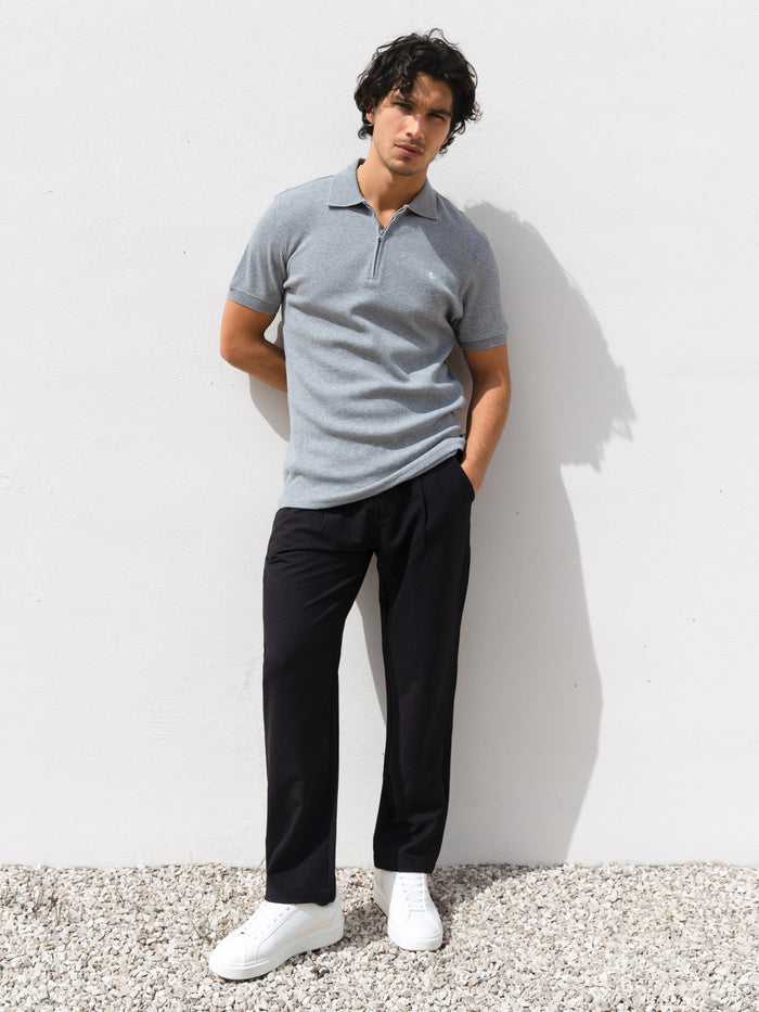 Aspen Polo - Marl Grey