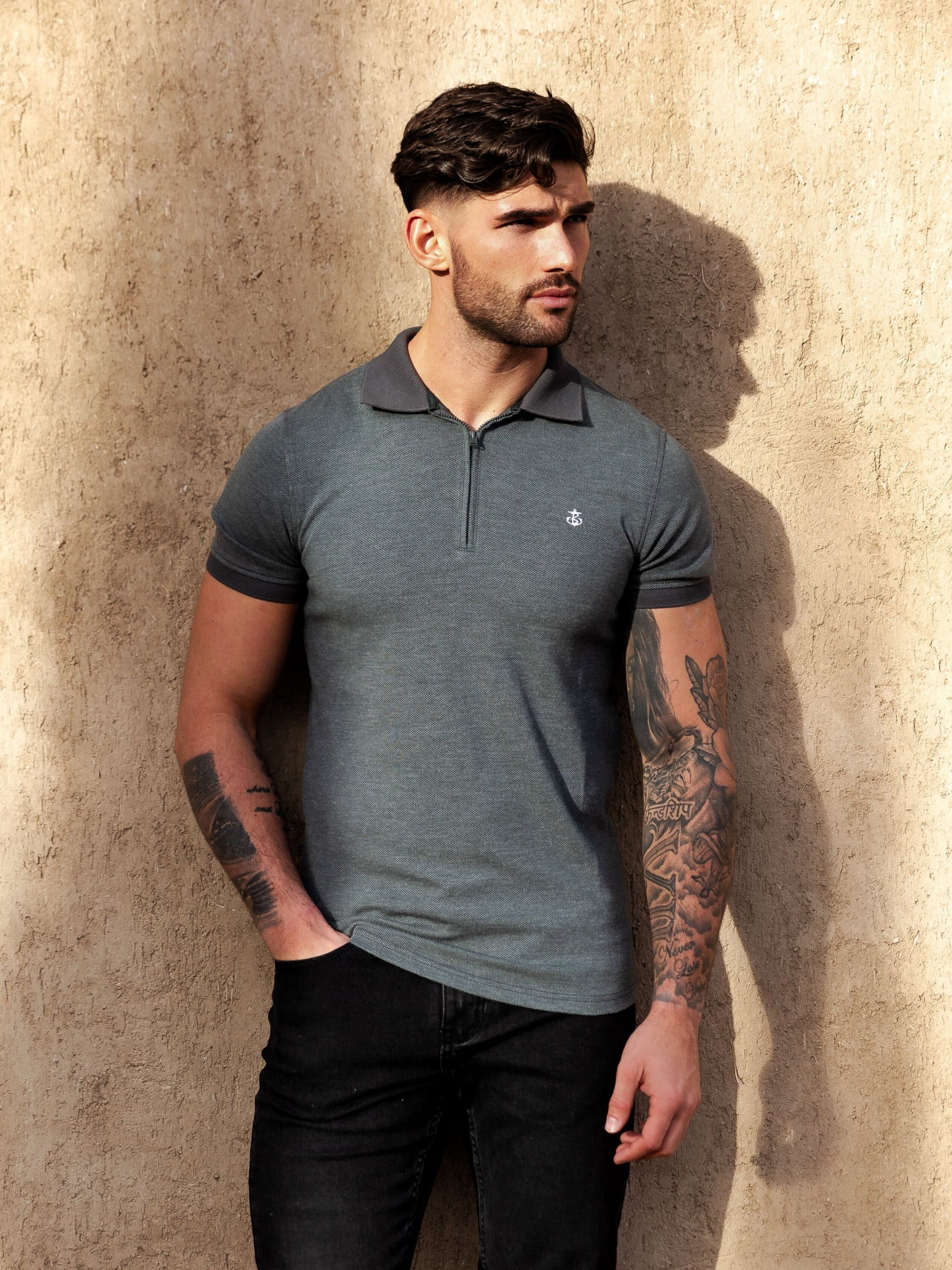 Buy Blakely Chester Green Ribbed Polo – Blakely Clothing US