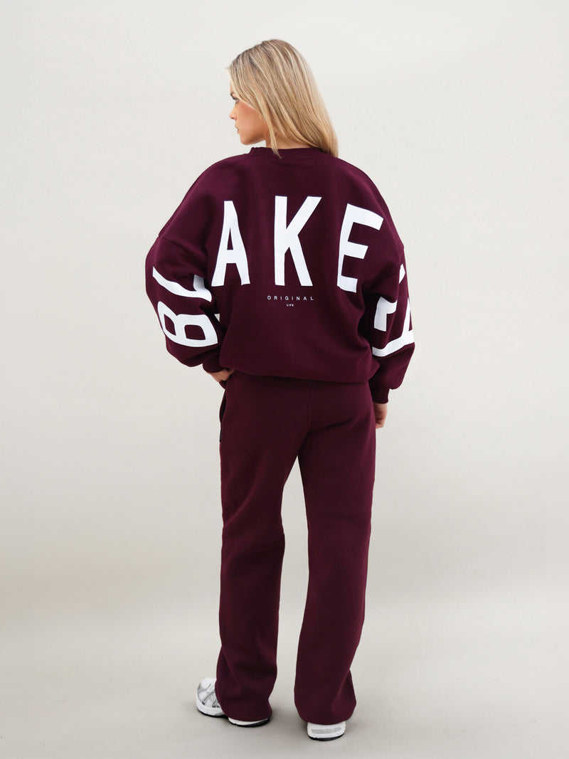 Isabel Oversized Jumper - Dark Cherry