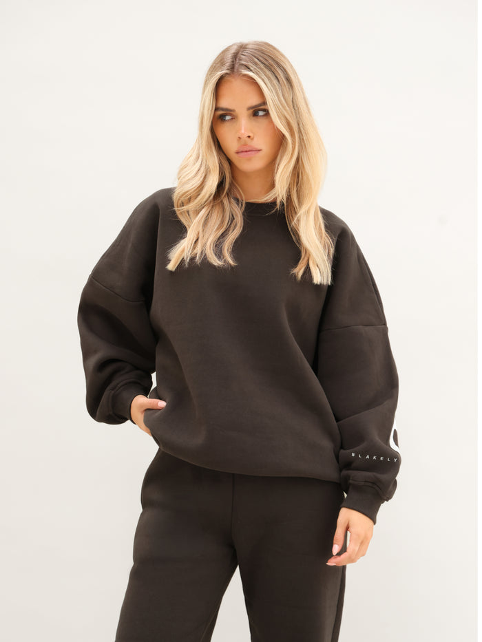 Isabel Oversized Jumper - Deep Brown