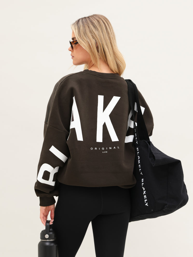 Isabel Oversized Jumper - Deep Brown