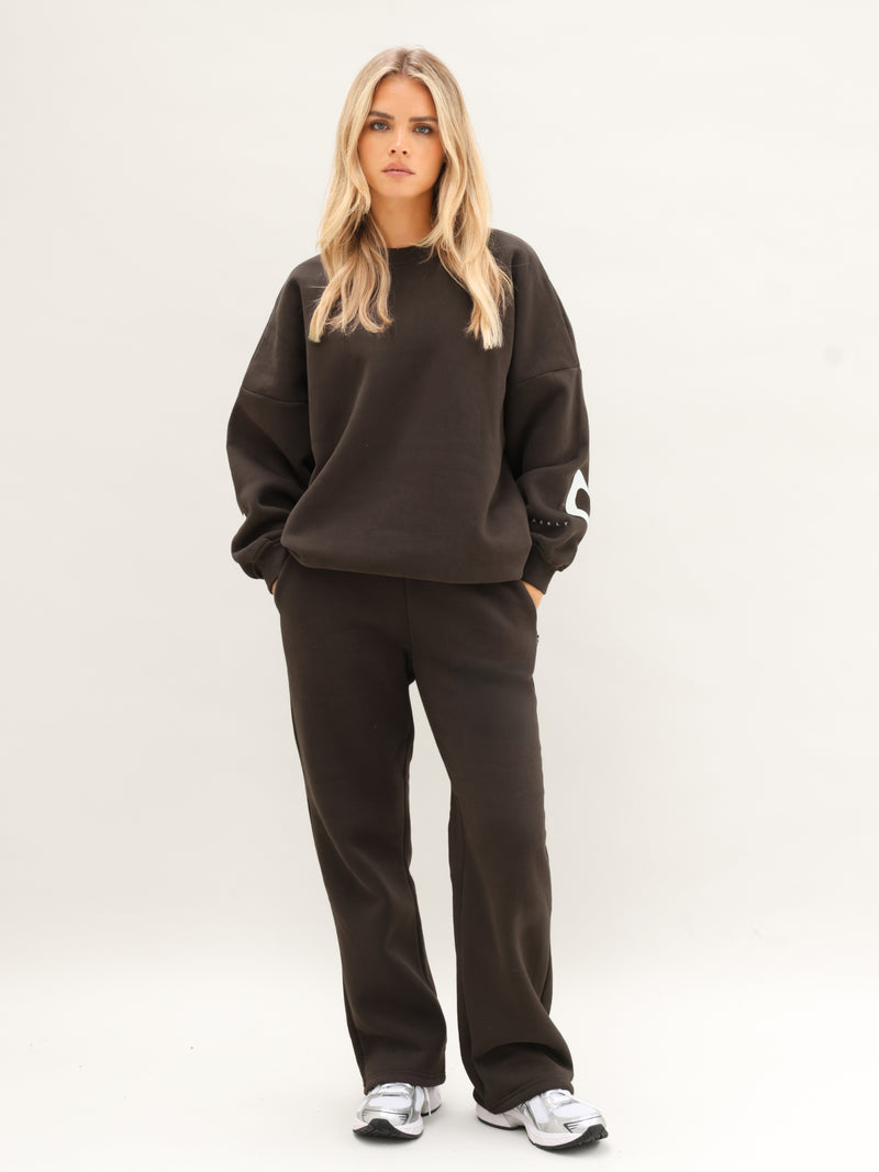 Isabel Oversized Jumper - Deep Brown