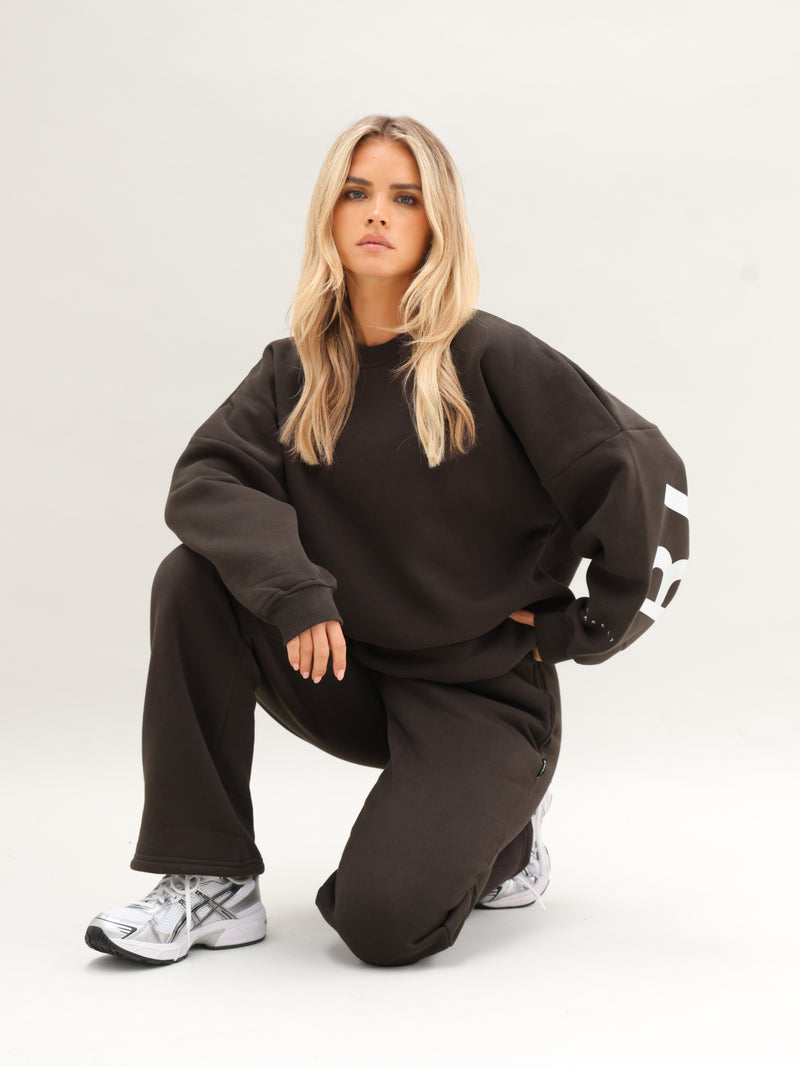 Isabel Oversized Jumper - Deep Brown