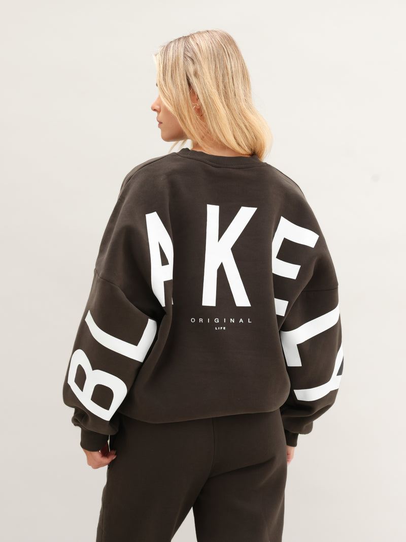 Isabel Oversized Jumper - Deep Brown