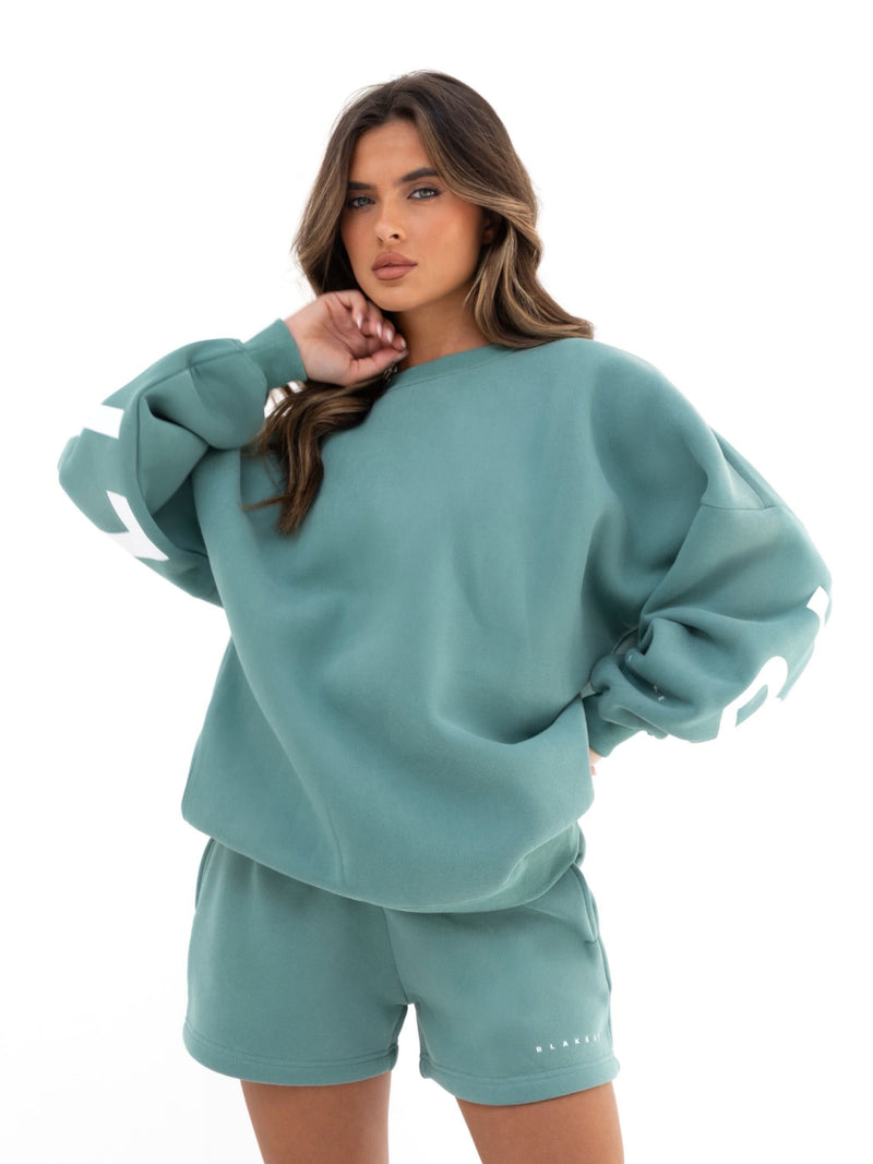 Isabel Oversized Jumper - Deep Sage