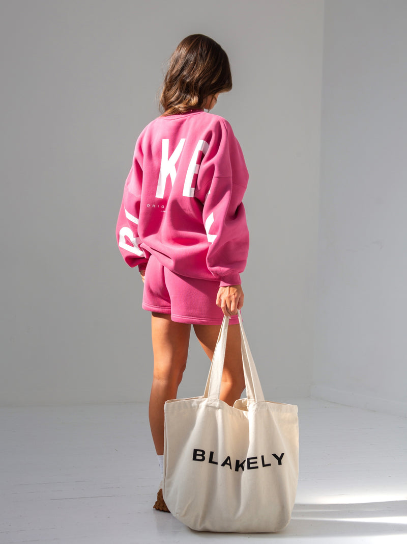 Isabel Oversized Jumper - Hot Pink