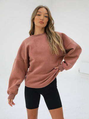 Isabel Oversized Jumper - Clay