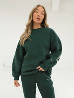 Life & Style Isabel Oversized Jumper - Forest Green