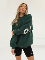 Life & Style Isabel Oversized Jumper - Forest Green