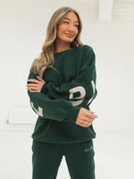 Life & Style Isabel Oversized Jumper - Forest Green