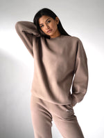 LAX Isabel Oversized Jumper - Brown