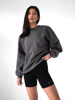 LAX Isabel Oversized Jumper - Charcoal