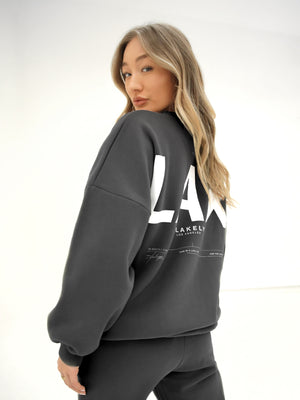 LAX Isabel Oversized Jumper - Charcoal