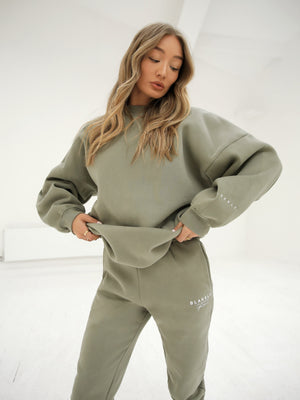 LAX Isabel Oversized Jumper - Olive