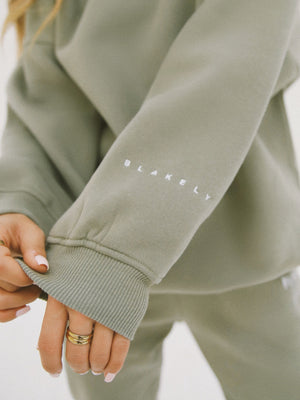 LAX Isabel Oversized Jumper - Olive