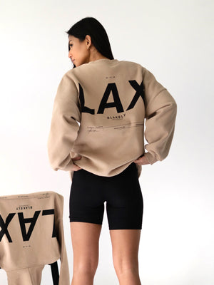 LAX Isabel Oversized Jumper - Tan