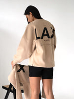 LAX Isabel Oversized Jumper - Tan