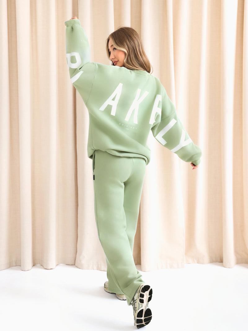 Isabel Oversized Jumper - Matcha Green