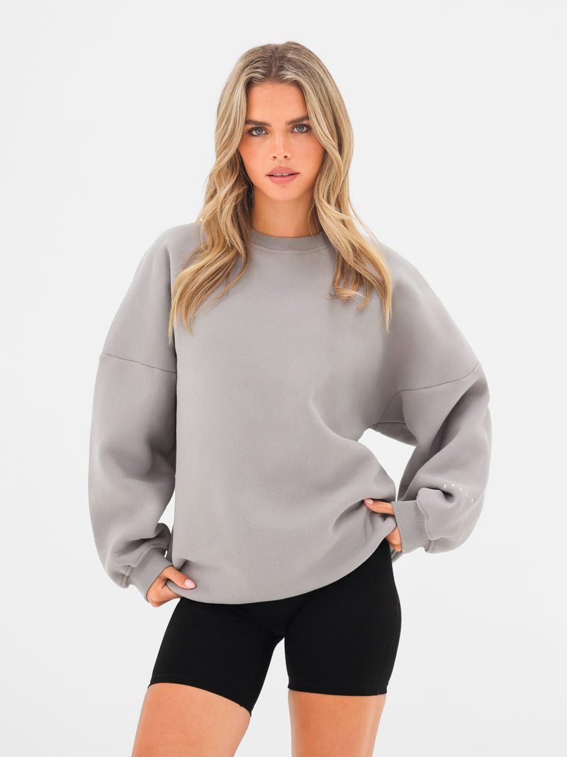 Isabel Oversized Jumper - Cloud Grey