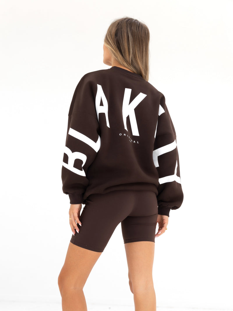Isabel Oversized Jumper - Coffee Bean