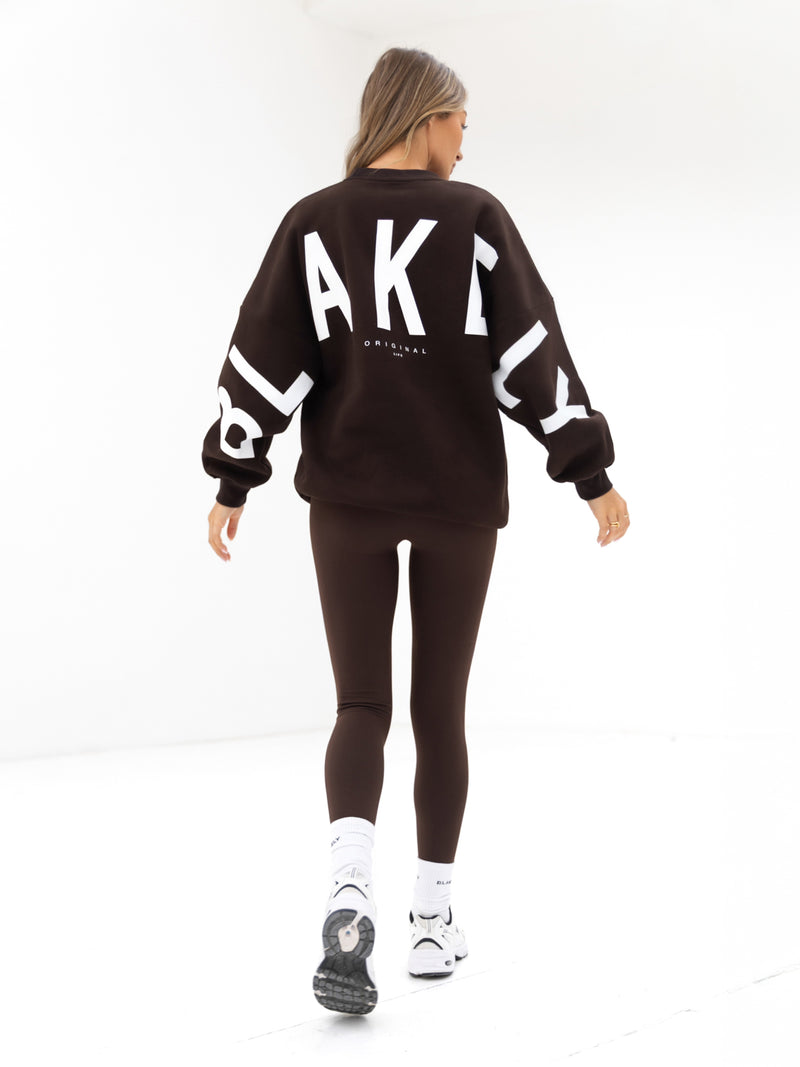 Isabel Oversized Jumper - Coffee Bean