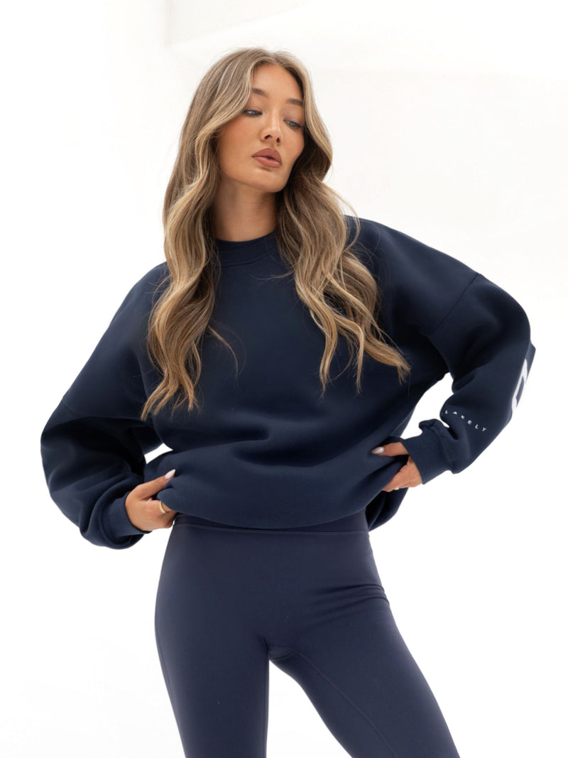 Isabel Oversized Jumper - Midnight Blue