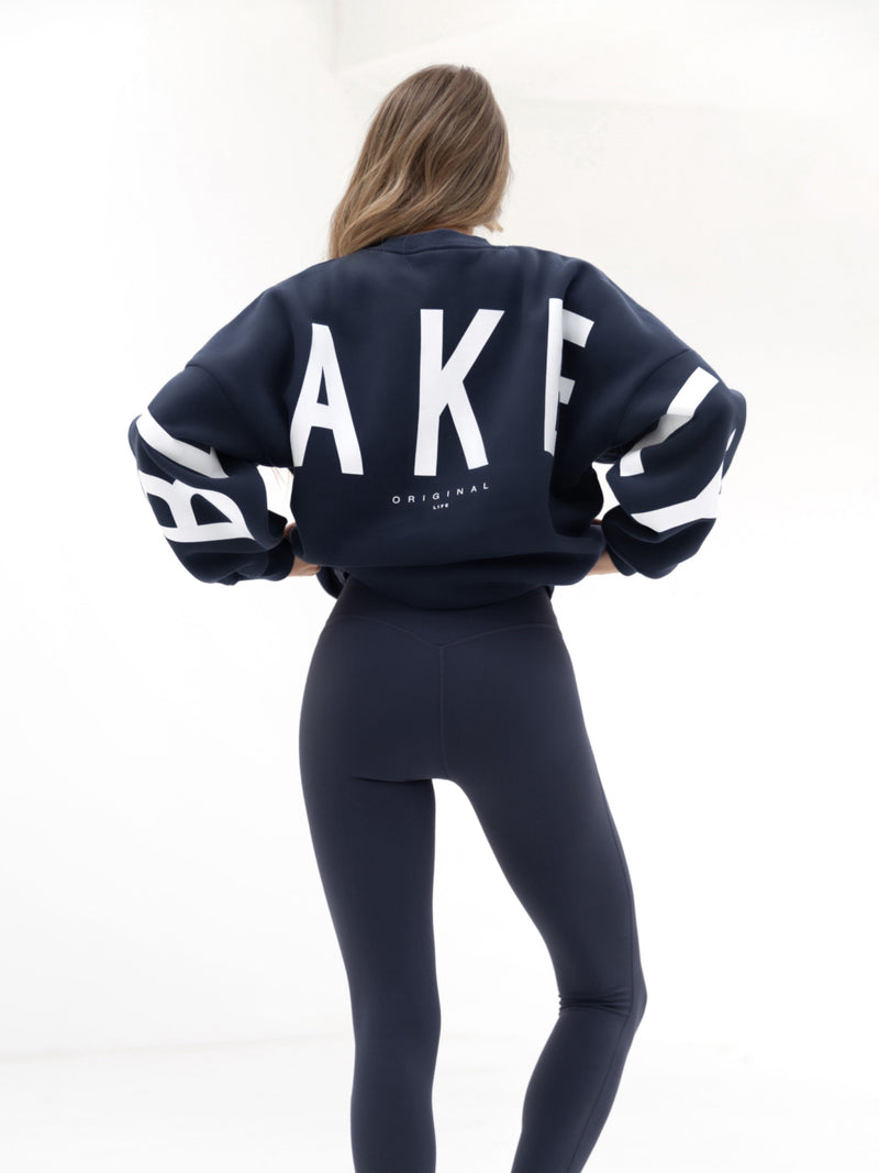 Isabel Oversized Jumper - Midnight Blue