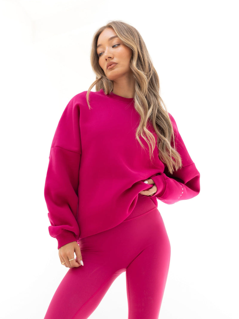 Isabel Oversized Jumper - Ultra Pink