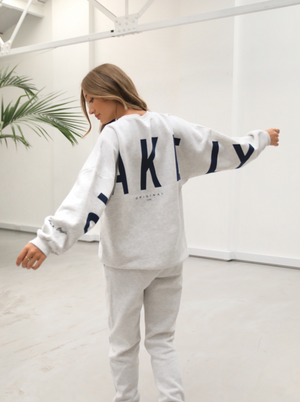 Life & Style Isabel Oversized Jumper - Marl White