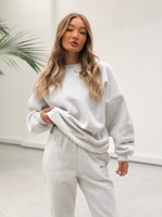 Life & Style Isabel Oversized Jumper - Marl White