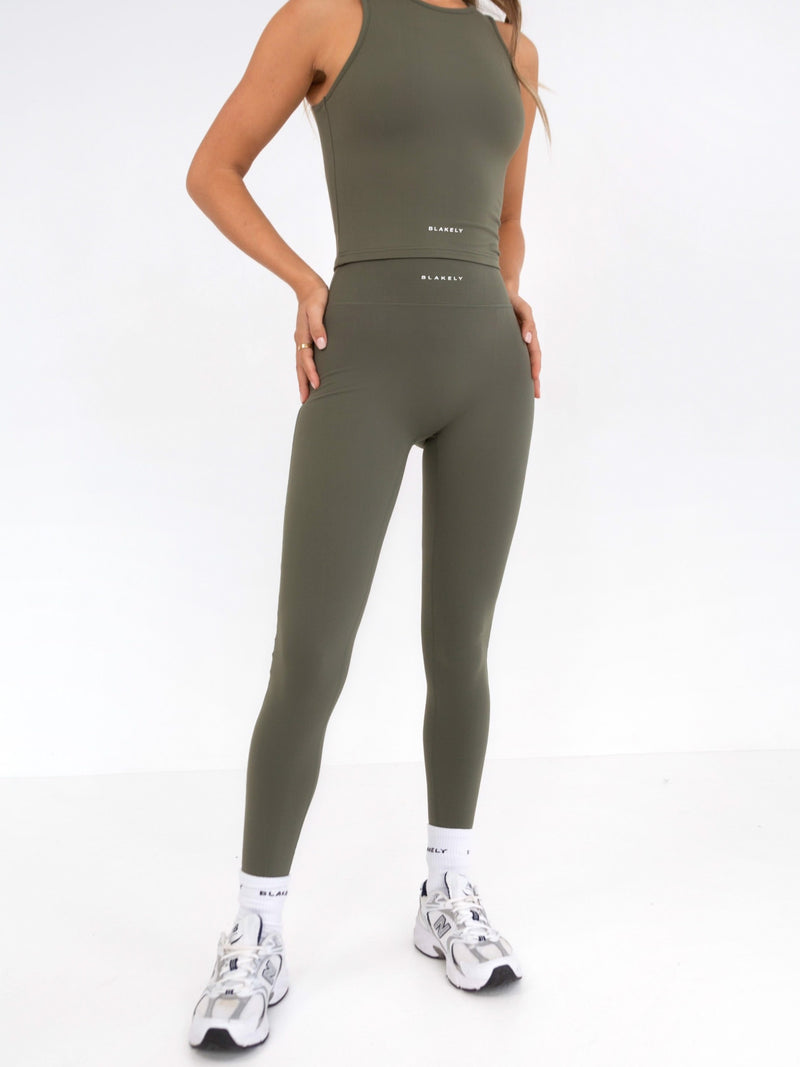 Ultimate Soft Leggings - Khaki Green