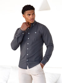 Otto Long Sleeve Shirt - Charcoal