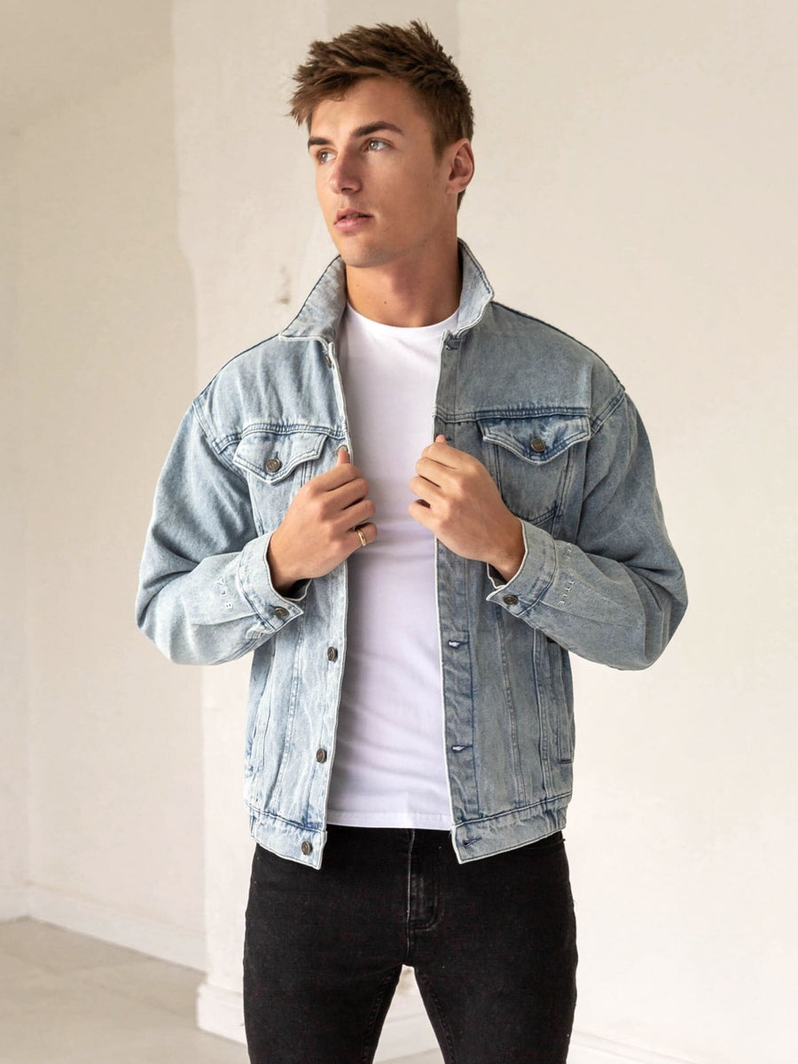Blakely Clothing Greenwich Mens Blue Denim Jacket | Free delivery on ...
