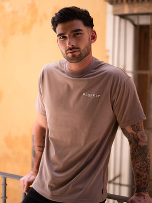 Blakely London Relaxed Fit T-Shirt - Brown