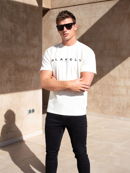 Buy Blakely Mens Off White Evolved II Relaxed T Shirt Blakely