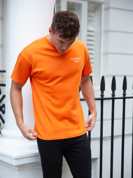 Buy Blakely Men's Orange Rue Relaxed T-shirt – Blakely Clothing