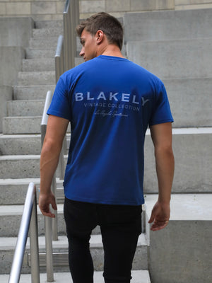 Sports Club Relaxed T-Shirt - Vintage Blue
