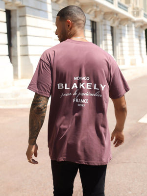 Monaco Relaxed T-Shirt - Burgundy