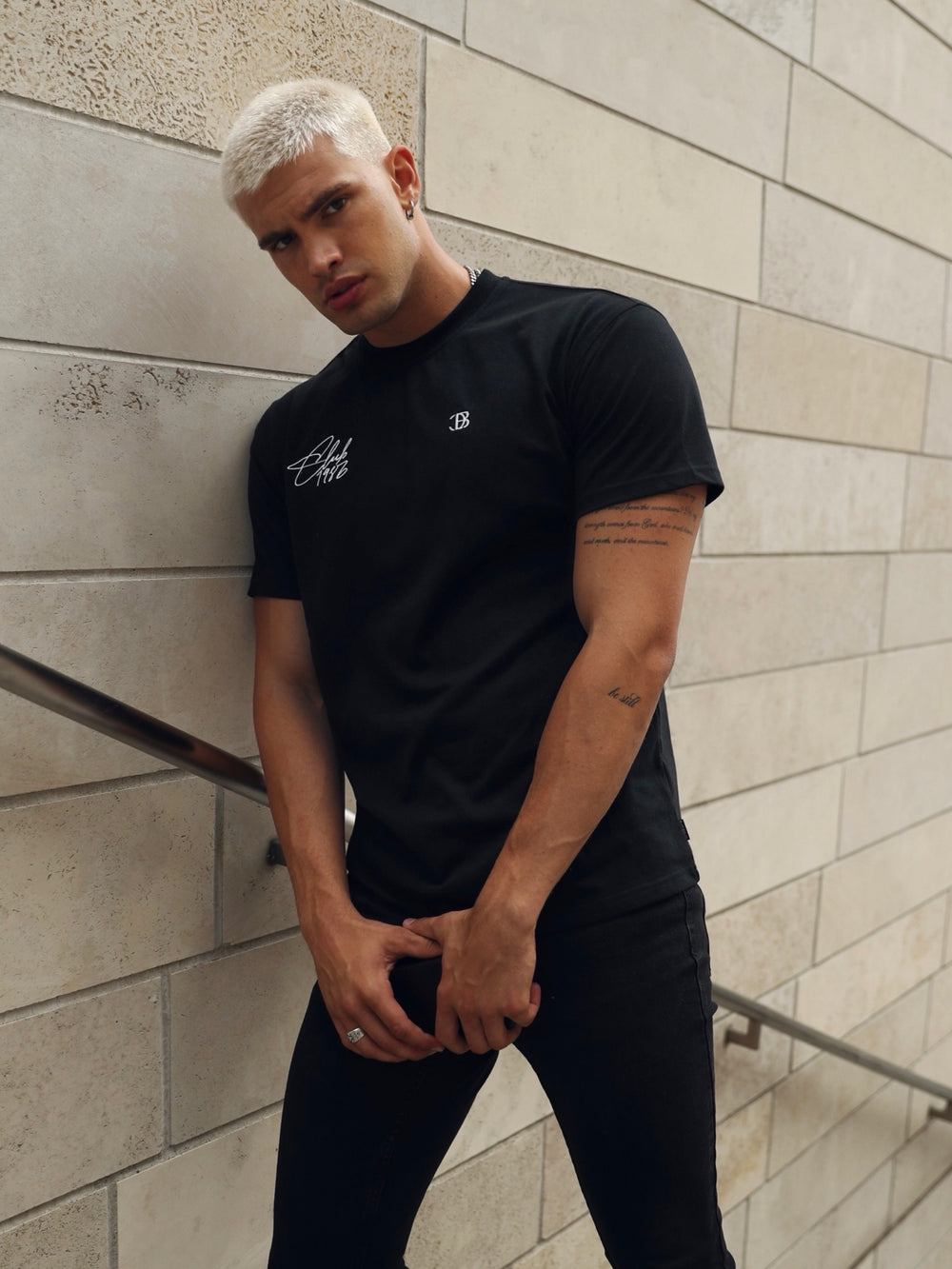 Buy Blakely Black Club Relaxed T-Shirt | Free delivery on orders over £ ...