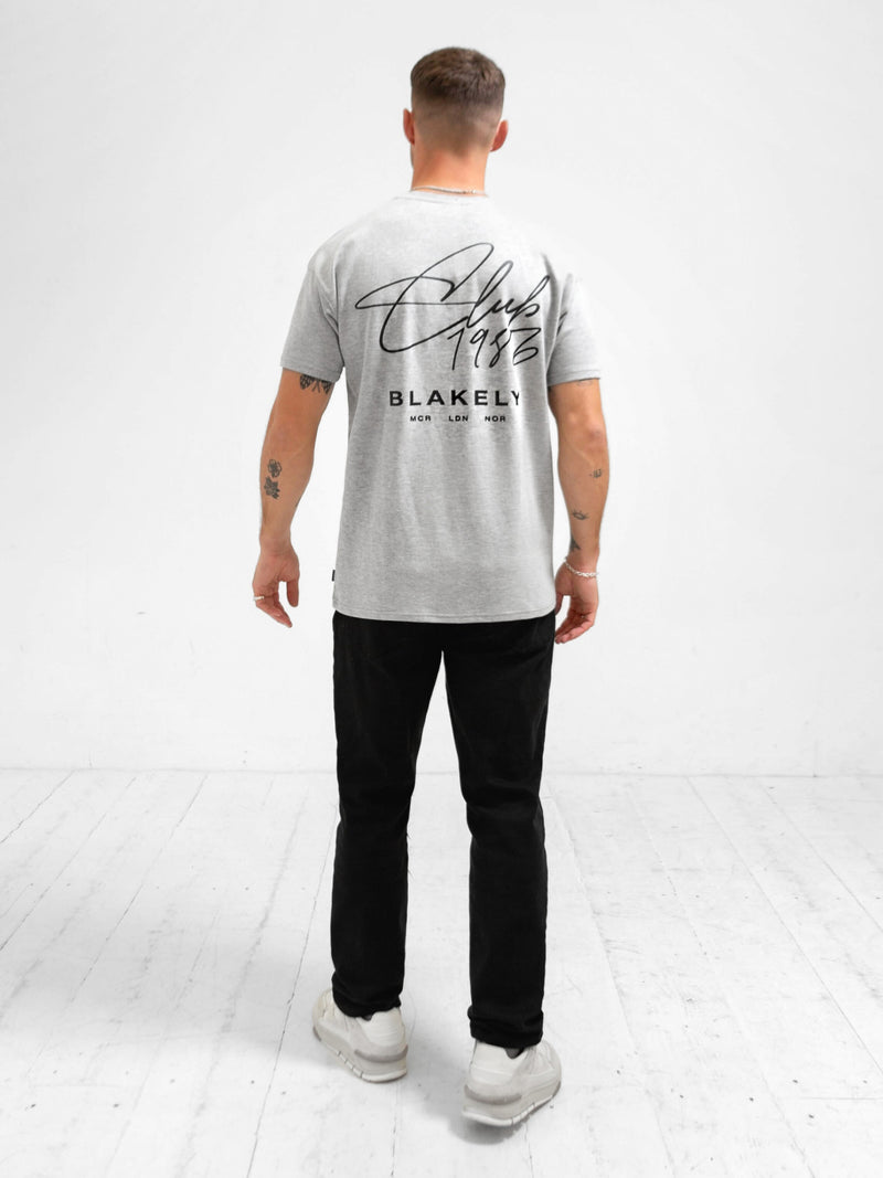 Club Relaxed T-Shirt - Marl Grey