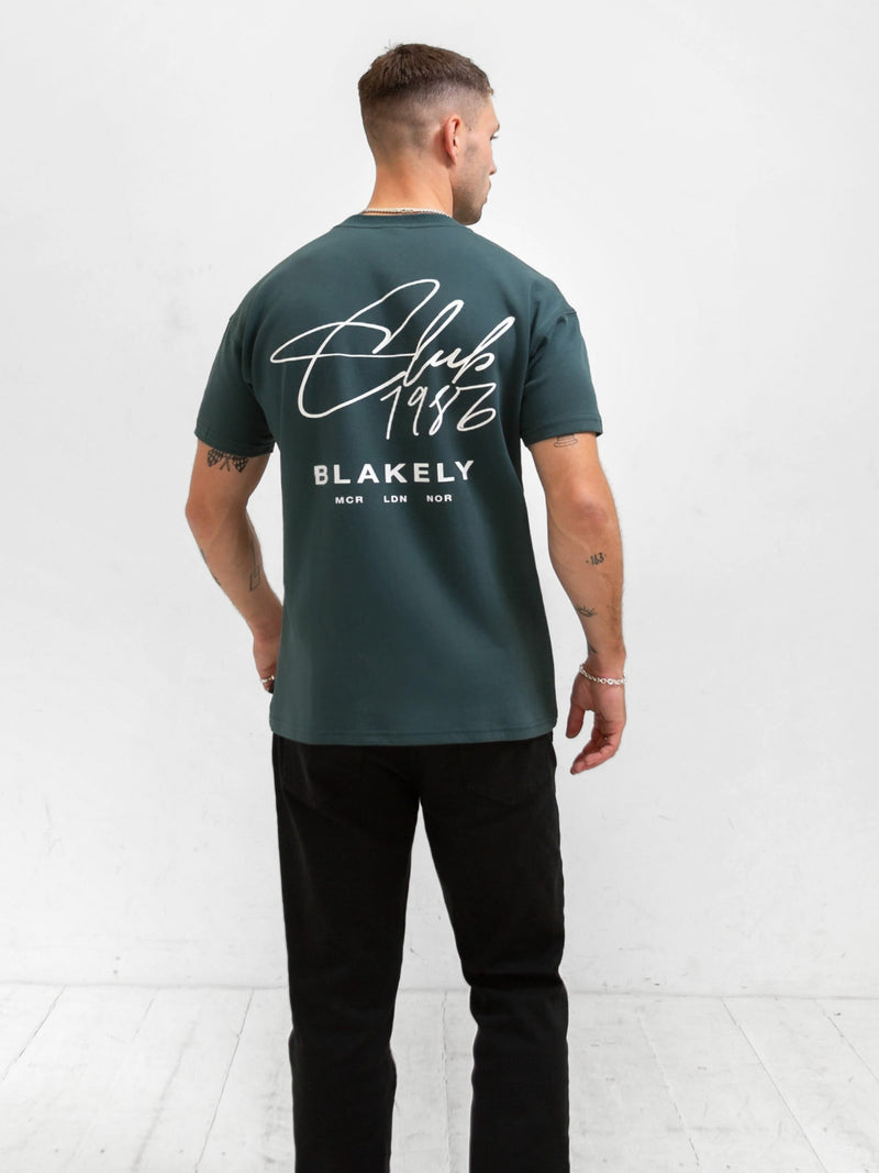 Club Relaxed T-Shirt - Teal Green