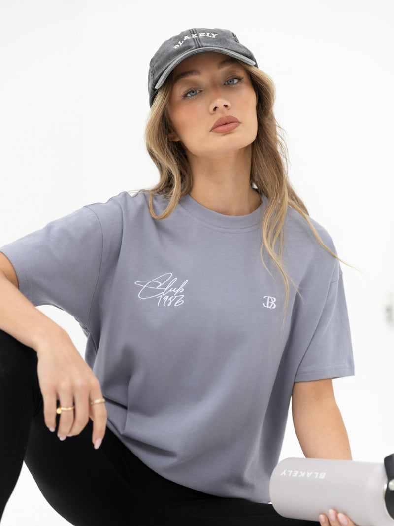 Club Oversized T-Shirt - Pale Lilac