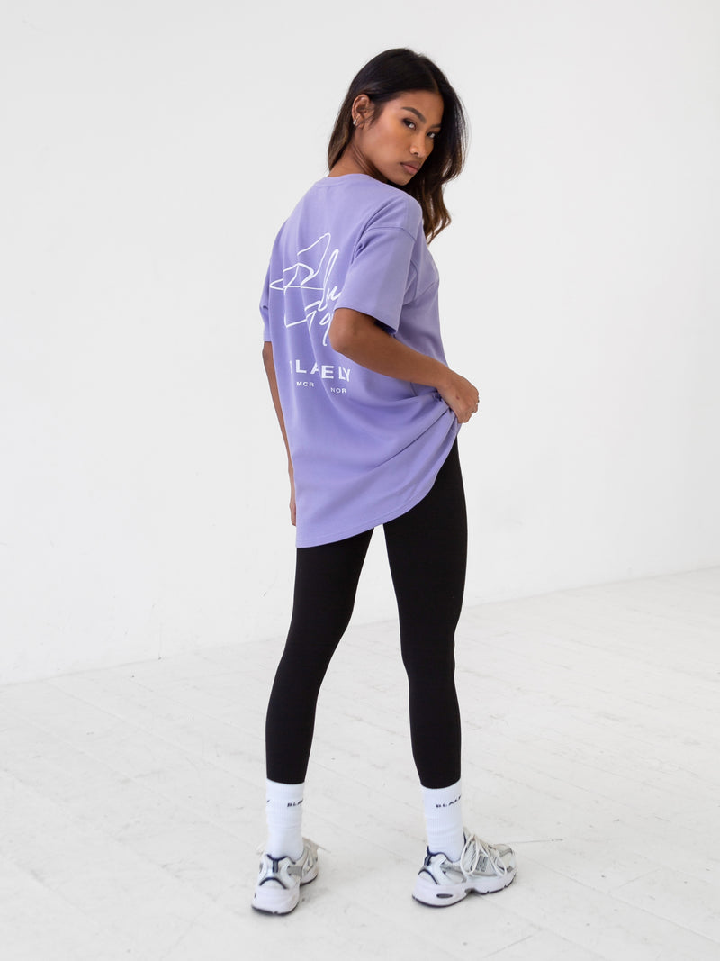 Club Oversized T-Shirt - Violet