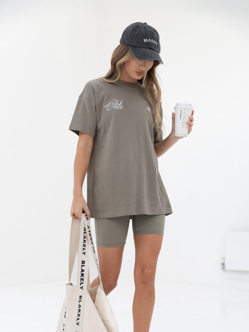 Club Oversized T-Shirt - Safari Green