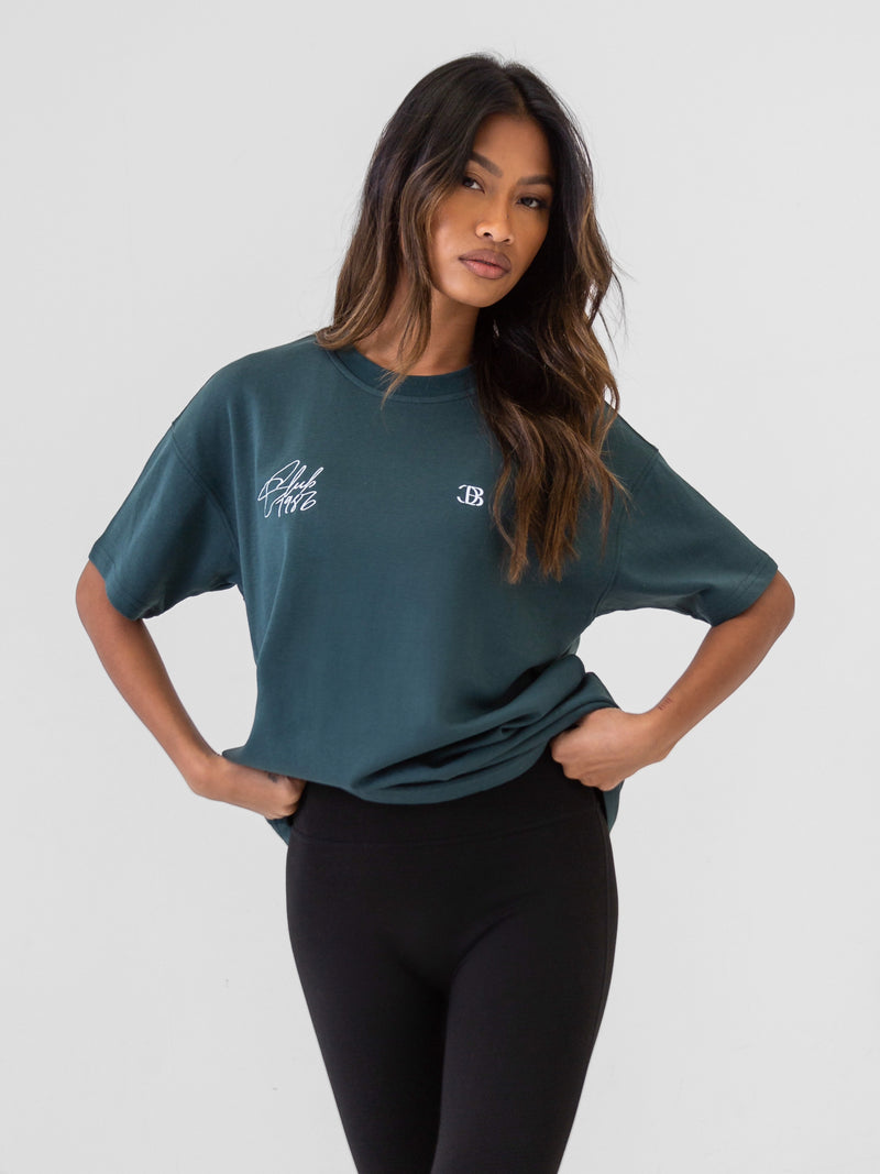 Club Oversized T-Shirt - Teal Green