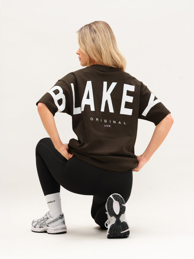 Isabel Oversized T-Shirt - Deep Brown