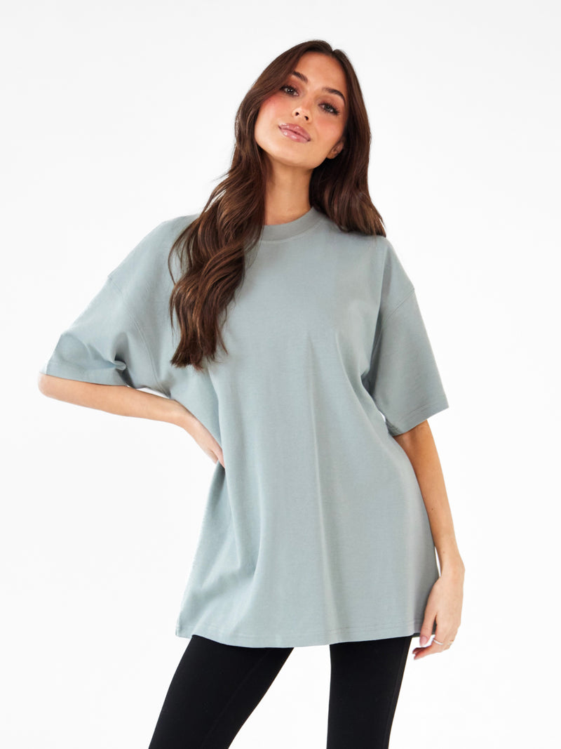 Isabel Oversized T-Shirt - Mineral Blue