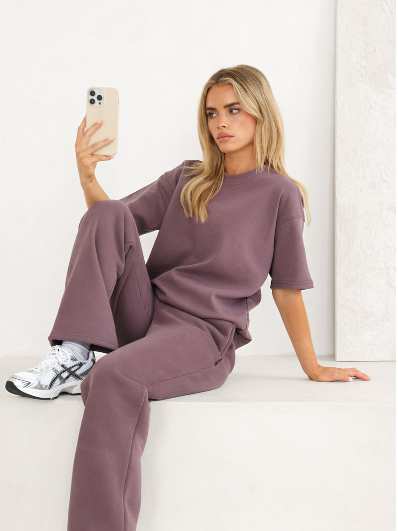 Isabel Oversized T-Shirt - Washed Plum