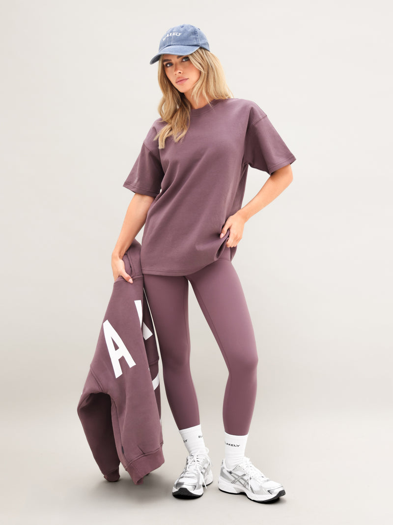 Isabel Oversized T-Shirt - Washed Plum