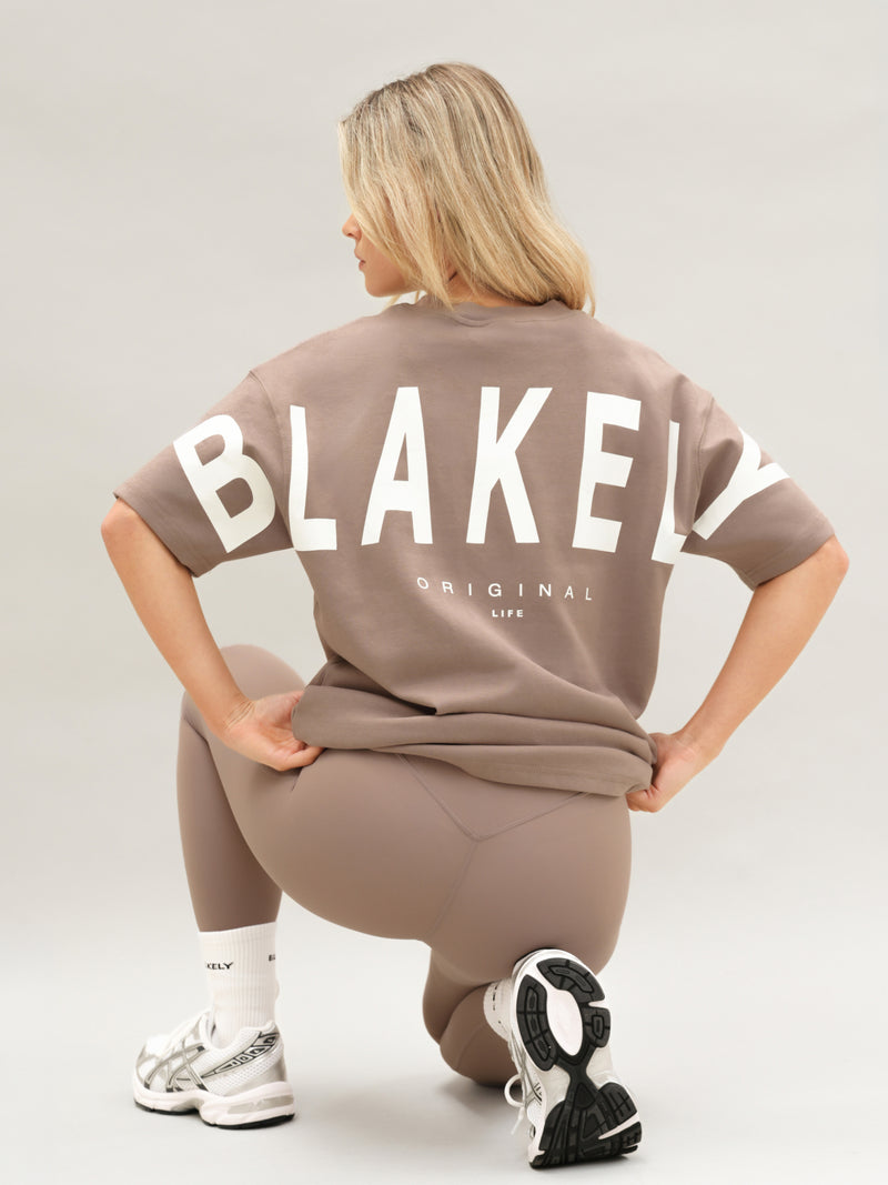 Isabel Oversized T-Shirt - Soft Brown